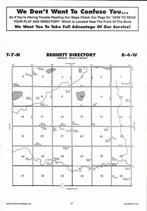 Bennett Township Directory Map, Fillmore County 2007